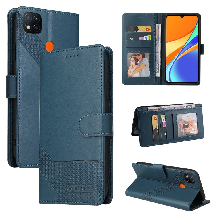 Custodia per telefono in pelle magnetica GQUTROBE Skin Feel, For Xiaomi Redmi 7A, For Xiaomi Redmi 9A, For Xiaomi Redmi 9C, For Xiaomi Redmi 9T