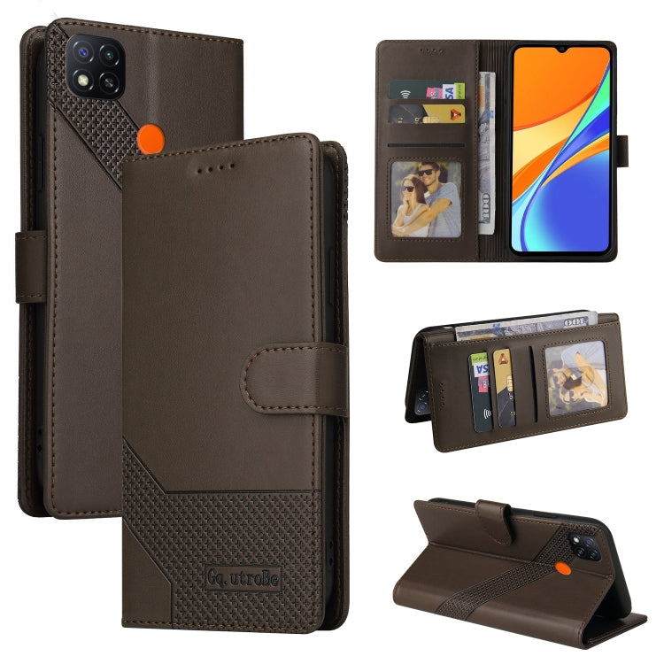 Custodia per telefono in pelle magnetica GQUTROBE Skin Feel, For Xiaomi Redmi 7A, For Xiaomi Redmi 9A, For Xiaomi Redmi 9C, For Xiaomi Redmi 9T