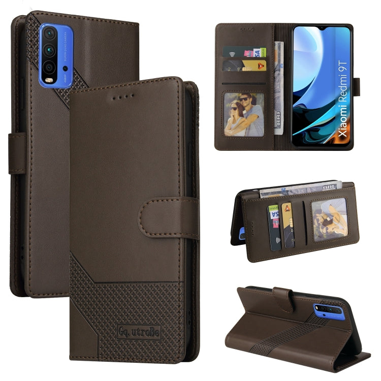 Custodia per telefono in pelle magnetica GQUTROBE Skin Feel, For Xiaomi Redmi 7A, For Xiaomi Redmi 9A, For Xiaomi Redmi 9C, For Xiaomi Redmi 9T