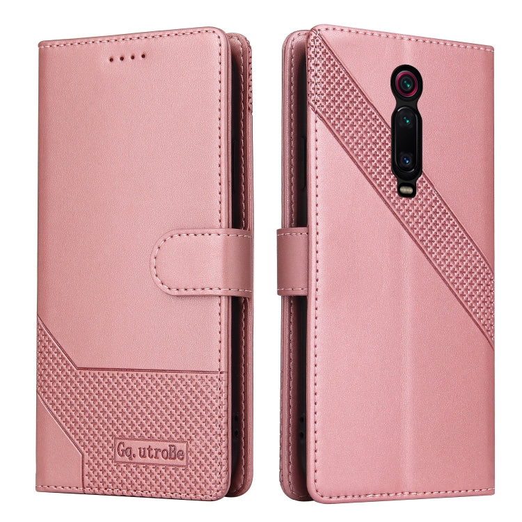 Custodia per telefono in pelle magnetica GQUTROBE Skin Feel, For Xiaomi Redmi K20, For Xiaomi Redmi Note 9 Pro, For Xiaomi Redmi Note 9T, For Xiaomi Redmi Note 8 Pro