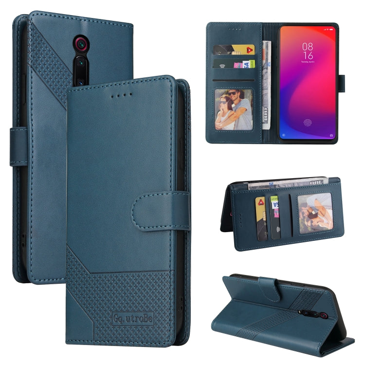 Custodia per telefono in pelle magnetica GQUTROBE Skin Feel, For Xiaomi Redmi K20, For Xiaomi Redmi Note 9 Pro, For Xiaomi Redmi Note 9T, For Xiaomi Redmi Note 8 Pro