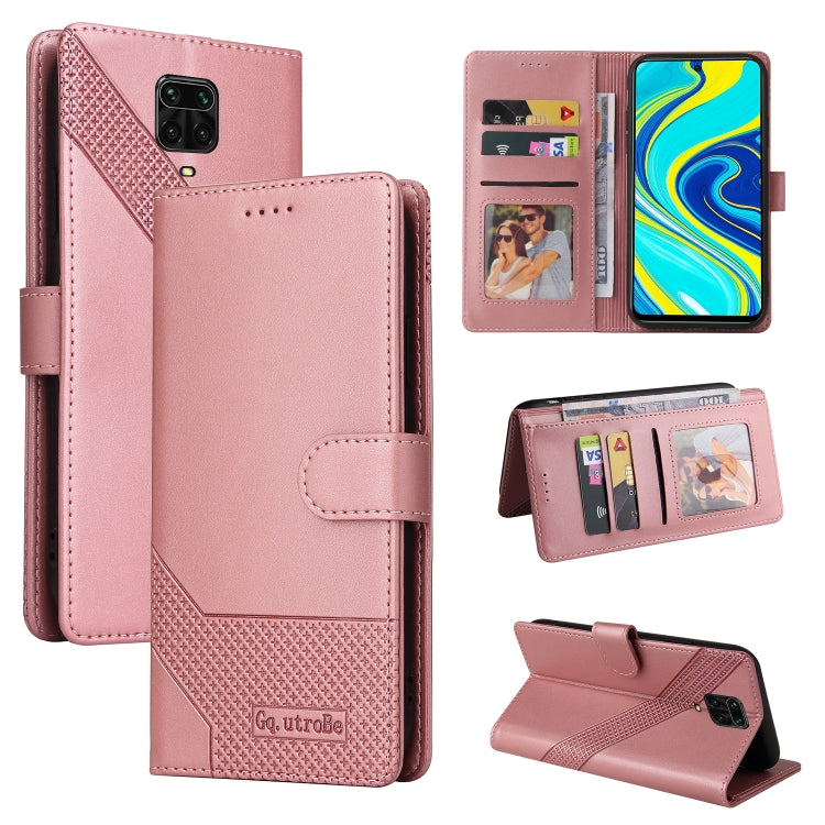 Custodia per telefono in pelle magnetica GQUTROBE Skin Feel, For Xiaomi Redmi K20, For Xiaomi Redmi Note 9 Pro, For Xiaomi Redmi Note 9T, For Xiaomi Redmi Note 8 Pro