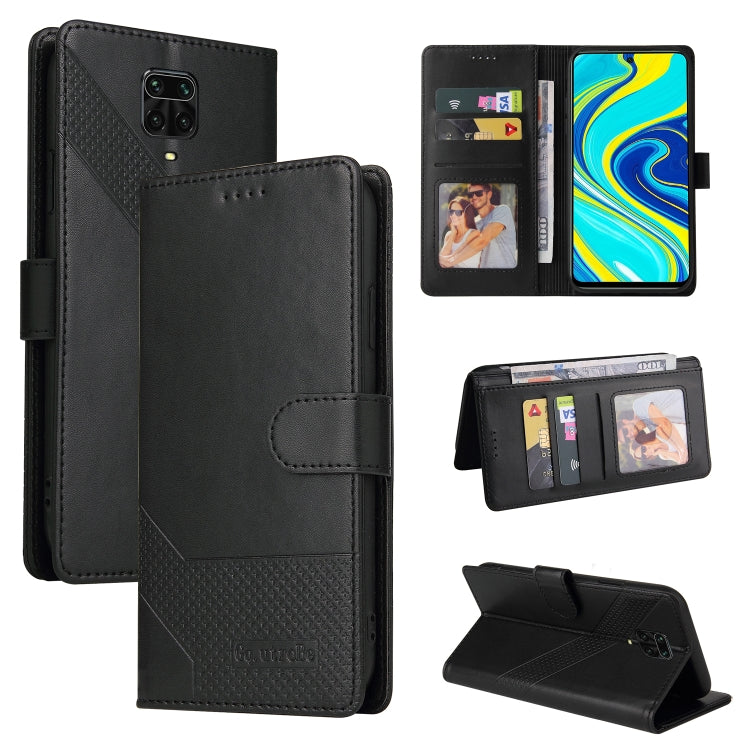 Custodia per telefono in pelle magnetica GQUTROBE Skin Feel, For Xiaomi Redmi K20, For Xiaomi Redmi Note 9 Pro, For Xiaomi Redmi Note 9T, For Xiaomi Redmi Note 8 Pro