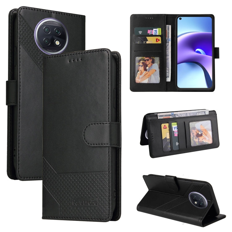 Custodia per telefono in pelle magnetica GQUTROBE Skin Feel, For Xiaomi Redmi K20, For Xiaomi Redmi Note 9 Pro, For Xiaomi Redmi Note 9T, For Xiaomi Redmi Note 8 Pro