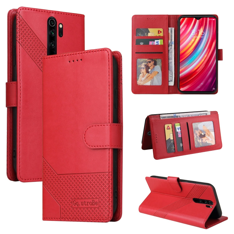 Custodia per telefono in pelle magnetica GQUTROBE Skin Feel, For Xiaomi Redmi K20, For Xiaomi Redmi Note 9 Pro, For Xiaomi Redmi Note 9T, For Xiaomi Redmi Note 8 Pro