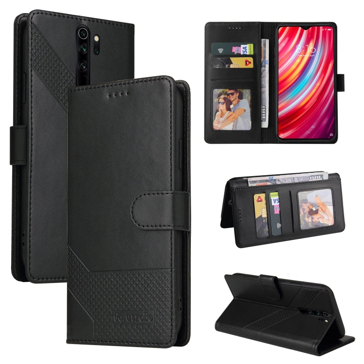 Custodia per telefono in pelle magnetica GQUTROBE Skin Feel, For Xiaomi Redmi K20, For Xiaomi Redmi Note 9 Pro, For Xiaomi Redmi Note 9T, For Xiaomi Redmi Note 8 Pro