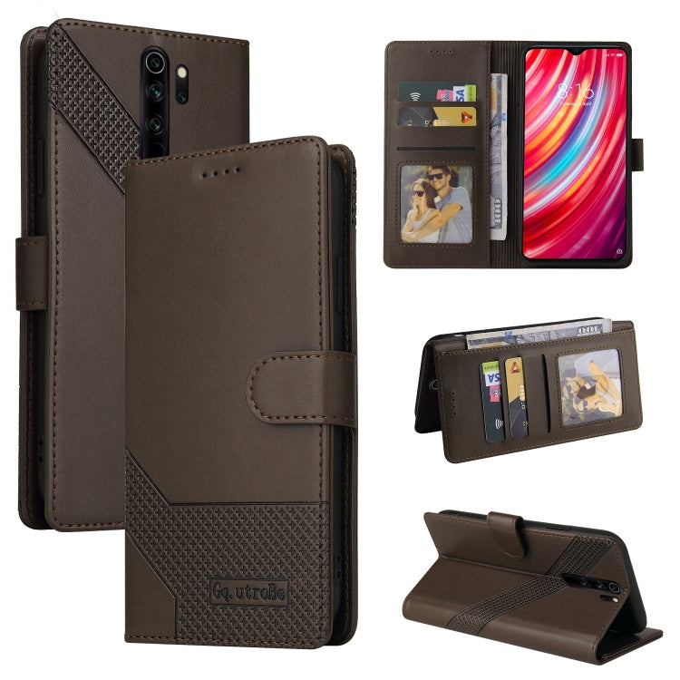 Custodia per telefono in pelle magnetica GQUTROBE Skin Feel, For Xiaomi Redmi K20, For Xiaomi Redmi Note 9 Pro, For Xiaomi Redmi Note 9T, For Xiaomi Redmi Note 8 Pro