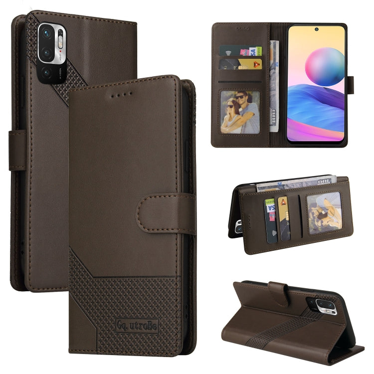 Custodia per telefono in pelle magnetica GQUTROBE Skin Feel, For Xiaomi Redmi Note 10 5G, For Xiaomi Redmi Note 10 Pro, For Xiaomi Redmi 8, For Xiaomi Redmi 9