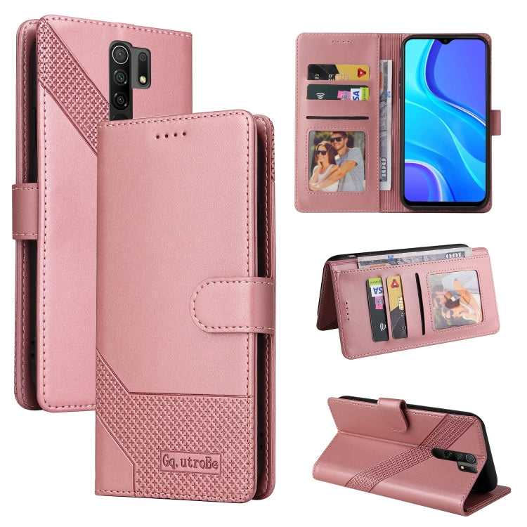 Custodia per telefono in pelle magnetica GQUTROBE Skin Feel, For Xiaomi Redmi Note 10 5G, For Xiaomi Redmi Note 10 Pro, For Xiaomi Redmi 8, For Xiaomi Redmi 9
