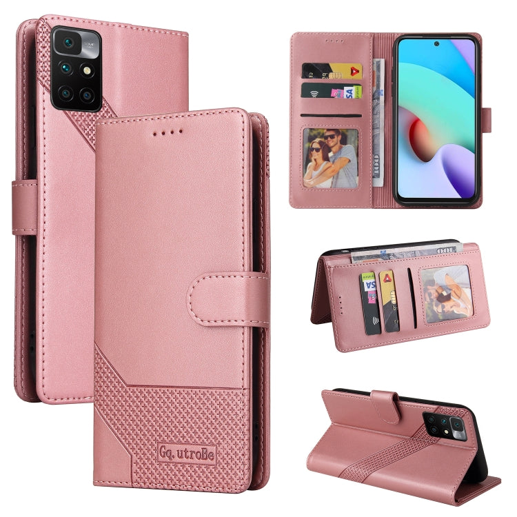 Custodia per telefono in pelle magnetica GQUTROBE Skin Feel, For Xiaomi Redmi 10, For Xiaomi Redmi Note 7, For Xiaomi Redmi Note 10 4G, For Xiaomi Redmi Note 11 4G Global