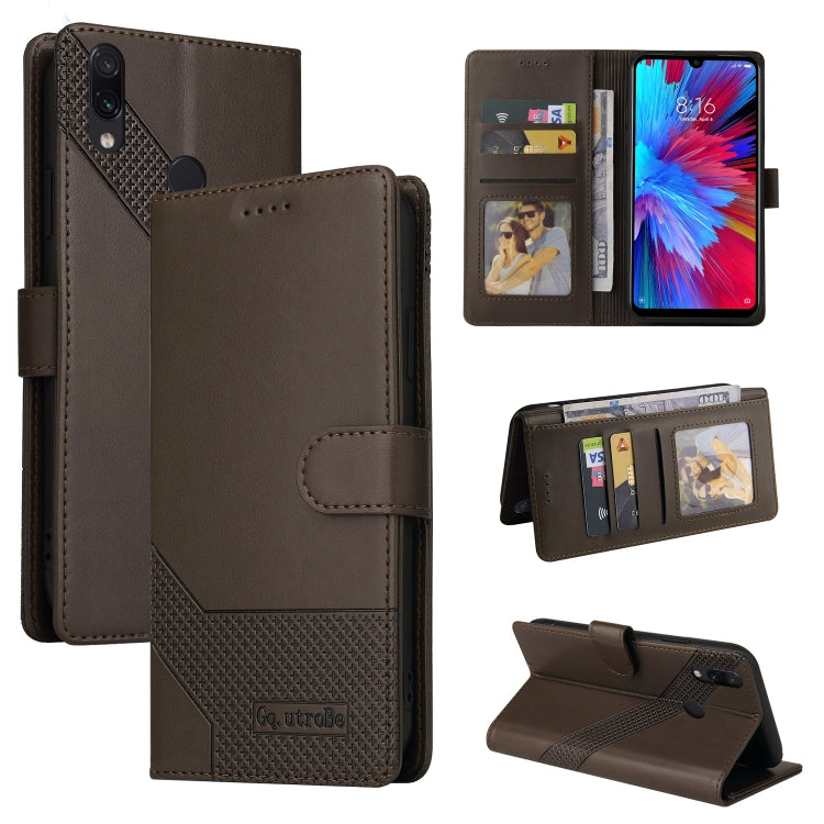 Custodia per telefono in pelle magnetica GQUTROBE Skin Feel, For Xiaomi Redmi 10, For Xiaomi Redmi Note 7, For Xiaomi Redmi Note 10 4G, For Xiaomi Redmi Note 11 4G Global