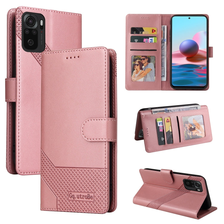 Custodia per telefono in pelle magnetica GQUTROBE Skin Feel, For Xiaomi Redmi 10, For Xiaomi Redmi Note 7, For Xiaomi Redmi Note 10 4G, For Xiaomi Redmi Note 11 4G Global