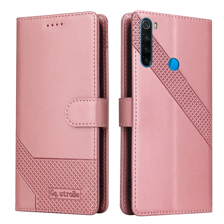 Custodia per telefono in pelle magnetica GQUTROBE Skin Feel, For Xiaomi Redmi Note 8, For Xiaomi Redmi Note 8T, For Xiaomi Redmi Note 9 / 10X 4G, For Xiaomi Redmi Note 11 Pro