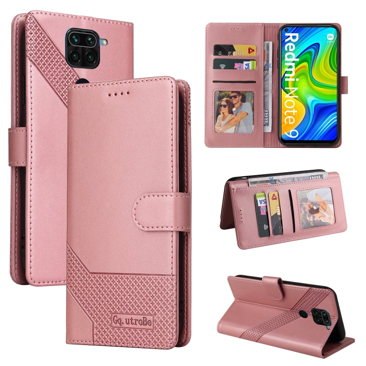 Custodia per telefono in pelle magnetica GQUTROBE Skin Feel, For Xiaomi Redmi Note 8, For Xiaomi Redmi Note 8T, For Xiaomi Redmi Note 9 / 10X 4G, For Xiaomi Redmi Note 11 Pro