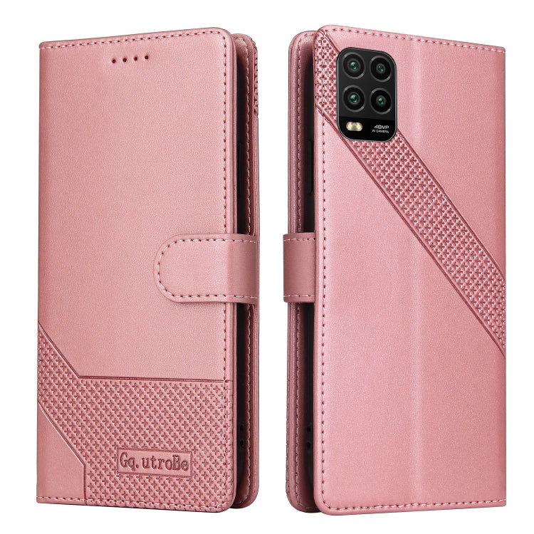 Custodia per telefono in pelle magnetica GQUTROBE Skin Feel, For Xiaomi Mi 10 Lite, For Xiaomi Mi 11 Lite, For Xiaomi Poco F3, For Xiaomi Poco X3 NFC