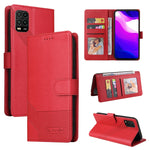Custodia per telefono in pelle magnetica GQUTROBE Skin Feel, For Xiaomi Mi 10 Lite, For Xiaomi Mi 11 Lite, For Xiaomi Poco F3, For Xiaomi Poco X3 NFC