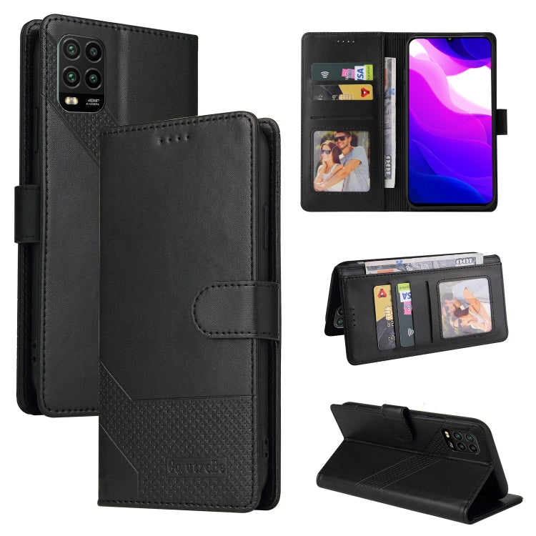 Custodia per telefono in pelle magnetica GQUTROBE Skin Feel, For Xiaomi Mi 10 Lite, For Xiaomi Mi 11 Lite, For Xiaomi Poco F3, For Xiaomi Poco X3 NFC