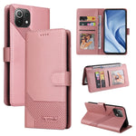 Custodia per telefono in pelle magnetica GQUTROBE Skin Feel, For Xiaomi Mi 10 Lite, For Xiaomi Mi 11 Lite, For Xiaomi Poco F3, For Xiaomi Poco X3 NFC