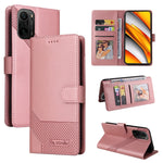 Custodia per telefono in pelle magnetica GQUTROBE Skin Feel, For Xiaomi Mi 10 Lite, For Xiaomi Mi 11 Lite, For Xiaomi Poco F3, For Xiaomi Poco X3 NFC