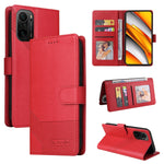 Custodia per telefono in pelle magnetica GQUTROBE Skin Feel, For Xiaomi Mi 10 Lite, For Xiaomi Mi 11 Lite, For Xiaomi Poco F3, For Xiaomi Poco X3 NFC