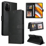 Custodia per telefono in pelle magnetica GQUTROBE Skin Feel, For Xiaomi Mi 10 Lite, For Xiaomi Mi 11 Lite, For Xiaomi Poco F3, For Xiaomi Poco X3 NFC