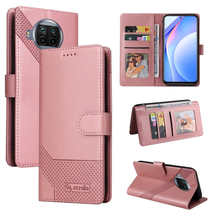 Custodia per telefono in pelle magnetica GQUTROBE Skin Feel, For Xiaomi Mi 10T Lite, For Xiaomi Mi 10T Pro, For Xiaomi Mi 11, For Xiaomi 11T / 11T Pro