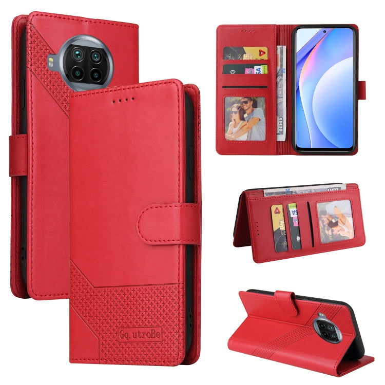 Custodia per telefono in pelle magnetica GQUTROBE Skin Feel, For Xiaomi Mi 10T Lite, For Xiaomi Mi 10T Pro, For Xiaomi Mi 11, For Xiaomi 11T / 11T Pro