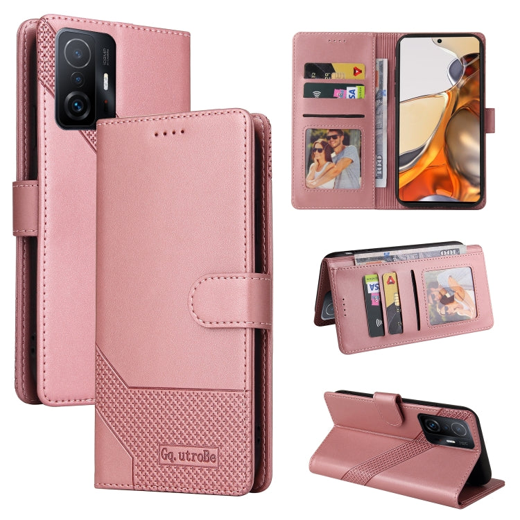 Custodia per telefono in pelle magnetica GQUTROBE Skin Feel, For Xiaomi Mi 10T Lite, For Xiaomi Mi 10T Pro, For Xiaomi Mi 11, For Xiaomi 11T / 11T Pro