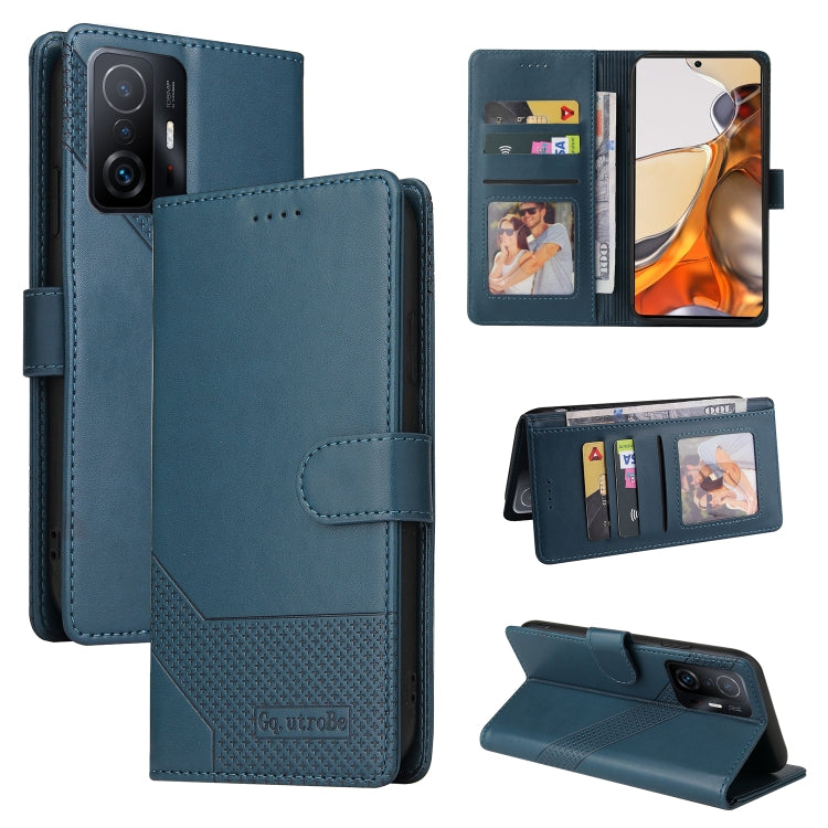 Custodia per telefono in pelle magnetica GQUTROBE Skin Feel, For Xiaomi Mi 10T Lite, For Xiaomi Mi 10T Pro, For Xiaomi Mi 11, For Xiaomi 11T / 11T Pro