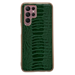 Custodia per telefono galvanica nano serie Weilai in vera pelle, For Samsung Galaxy A13 4G, For Samsung Galaxy A23 4G, For Samsung Galaxy A23 5G, For Samsung Galaxy A33 5G, For Samsung Galaxy A53 5G, For Samsung Galaxy A73 5G                           ...
