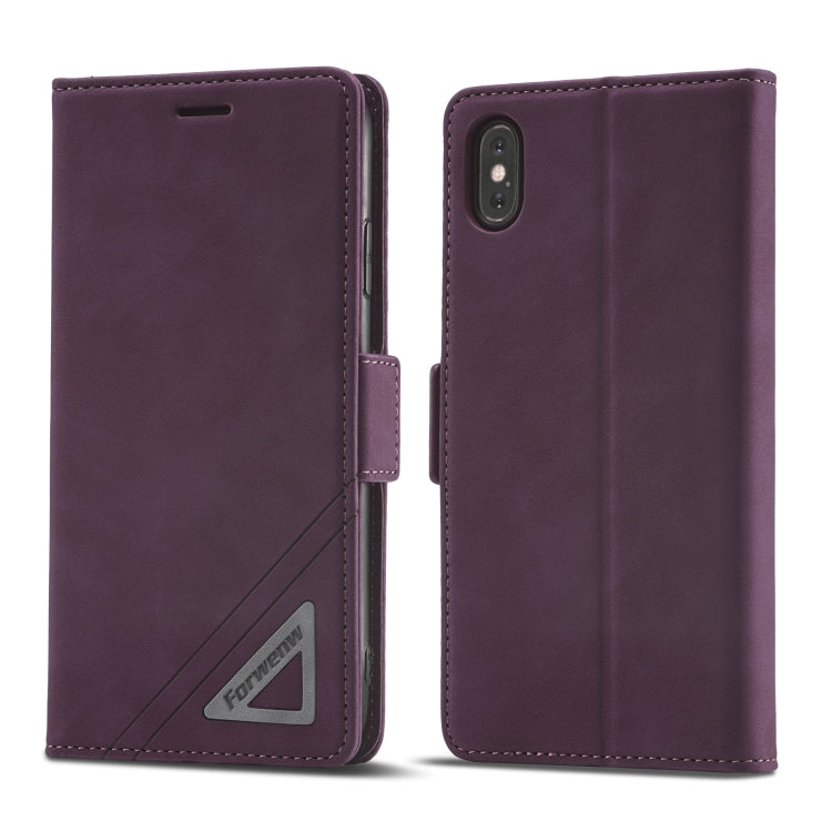 Forwenw Custodia per telefono in pelle con fibbia a doppio lato, For iPhone XS Max, For iPhone SE 2022 / SE 2020 / 7 / 8, For iPhone 7 Plus / 8 Plus