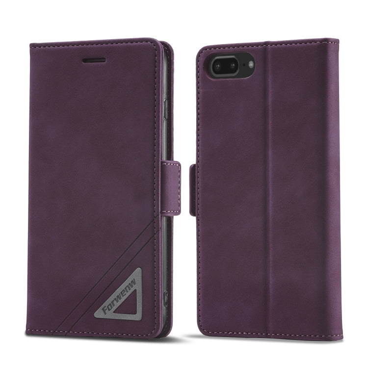 Forwenw Custodia per telefono in pelle con fibbia a doppio lato, For iPhone XS Max, For iPhone SE 2022 / SE 2020 / 7 / 8, For iPhone 7 Plus / 8 Plus