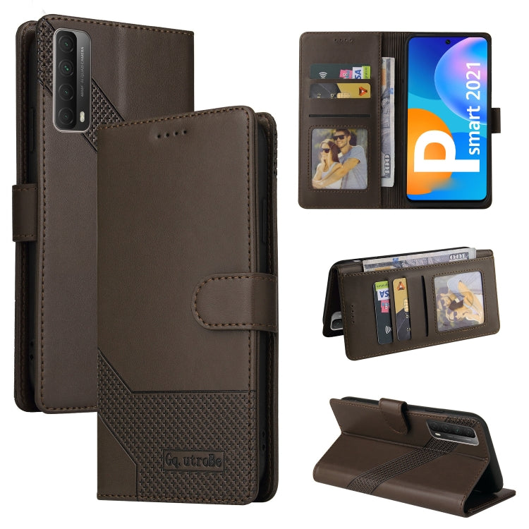 Custodia per telefono in pelle magnetica GQUTROBE Skin Feel, For Huawei P Smart 2021, For Huawei P20 Lite, For Huawei P30 Pro, For Huawei P30 Lite
