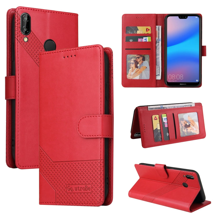 Custodia per telefono in pelle magnetica GQUTROBE Skin Feel, For Huawei P Smart 2021, For Huawei P20 Lite, For Huawei P30 Pro, For Huawei P30 Lite