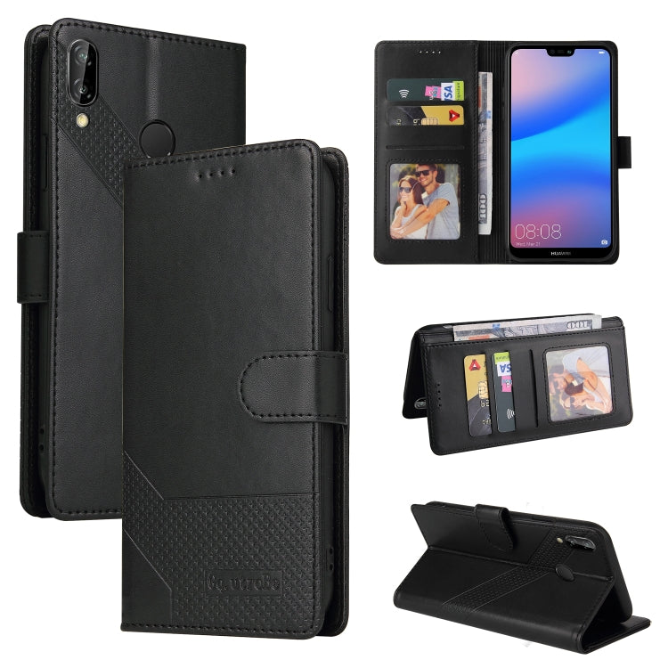 Custodia per telefono in pelle magnetica GQUTROBE Skin Feel, For Huawei P Smart 2021, For Huawei P20 Lite, For Huawei P30 Pro, For Huawei P30 Lite