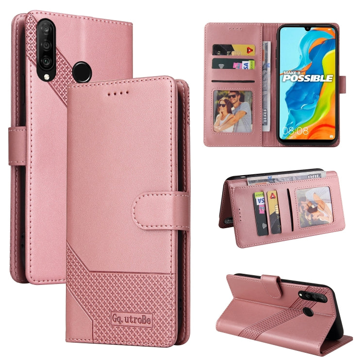 Custodia per telefono in pelle magnetica GQUTROBE Skin Feel, For Huawei P Smart 2021, For Huawei P20 Lite, For Huawei P30 Pro, For Huawei P30 Lite