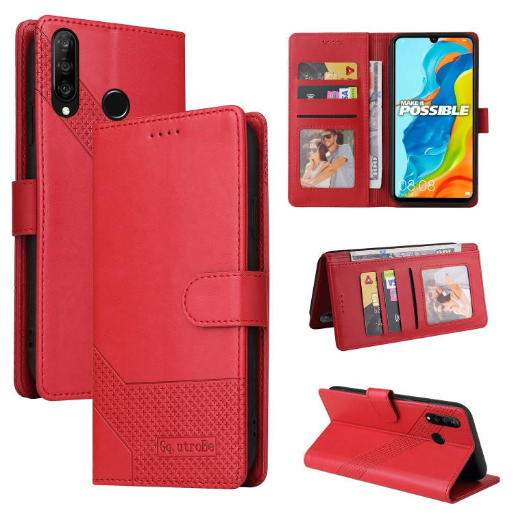 Custodia per telefono in pelle magnetica GQUTROBE Skin Feel, For Huawei P Smart 2021, For Huawei P20 Lite, For Huawei P30 Pro, For Huawei P30 Lite