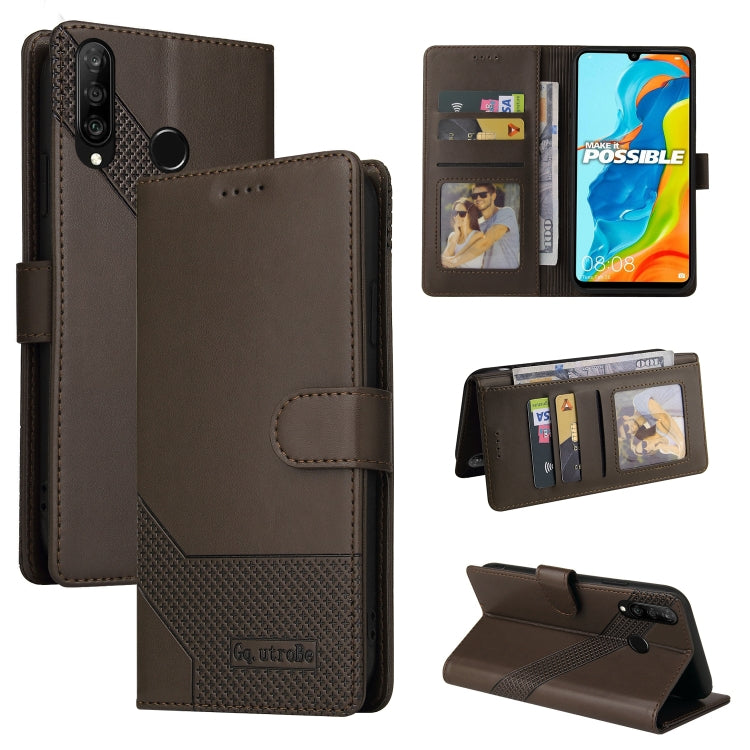 Custodia per telefono in pelle magnetica GQUTROBE Skin Feel, For Huawei P Smart 2021, For Huawei P20 Lite, For Huawei P30 Pro, For Huawei P30 Lite