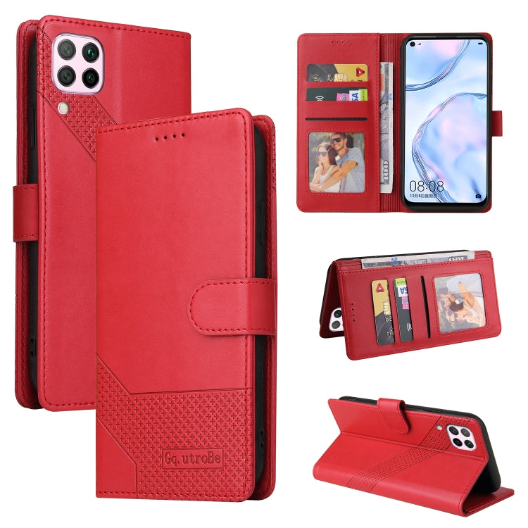 Custodia per telefono in pelle magnetica GQUTROBE Skin Feel, For Huawei P40 Lite, For Huawei P40 Pro, For Huawei P Smart 2019, For Huawei P Smart Z