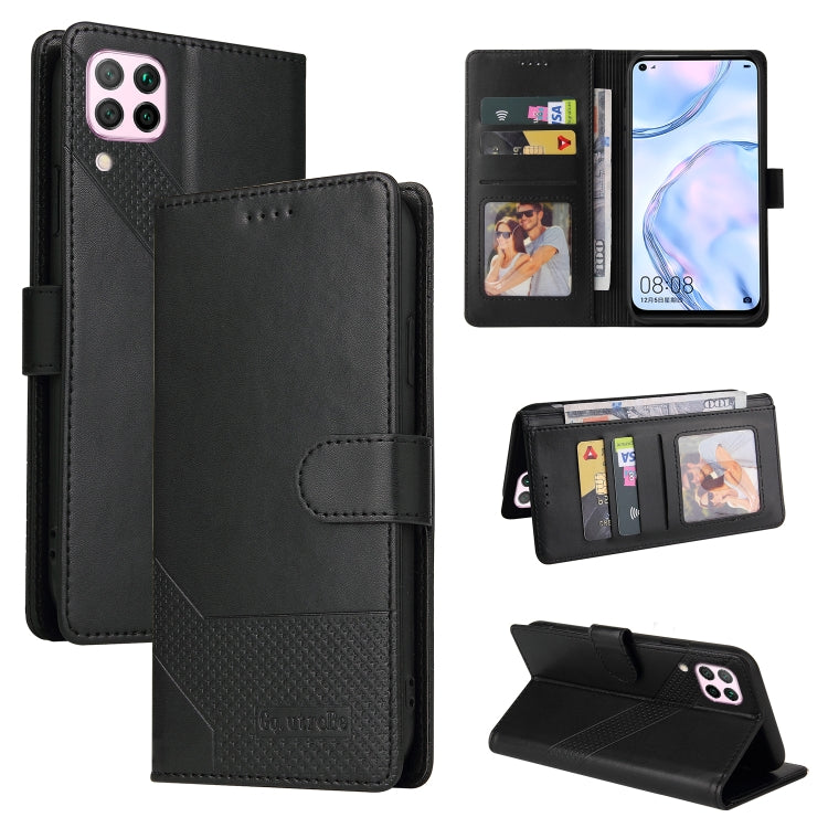 Custodia per telefono in pelle magnetica GQUTROBE Skin Feel, For Huawei P40 Lite, For Huawei P40 Pro, For Huawei P Smart 2019, For Huawei P Smart Z