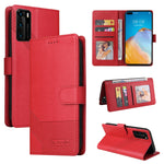 Custodia per telefono in pelle magnetica GQUTROBE Skin Feel, For Huawei P40 Lite, For Huawei P40 Pro, For Huawei P Smart 2019, For Huawei P Smart Z