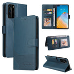 Custodia per telefono in pelle magnetica GQUTROBE Skin Feel, For Huawei P40 Lite, For Huawei P40 Pro, For Huawei P Smart 2019, For Huawei P Smart Z