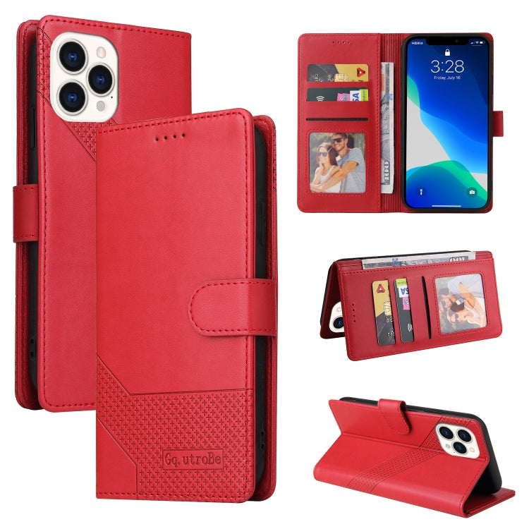 Custodia per telefono in pelle magnetica GQUTROBE Skin Feel, For iPhone 13 Pro Max, For iPhone 13 Pro, For iPhone 13, For iPhone 13 mini
