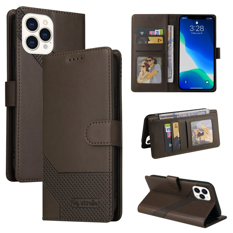 Custodia per telefono in pelle magnetica GQUTROBE Skin Feel, For iPhone 13 Pro Max, For iPhone 13 Pro, For iPhone 13, For iPhone 13 mini