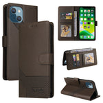 Custodia per telefono in pelle magnetica GQUTROBE Skin Feel, For iPhone 13 Pro Max, For iPhone 13 Pro, For iPhone 13, For iPhone 13 mini