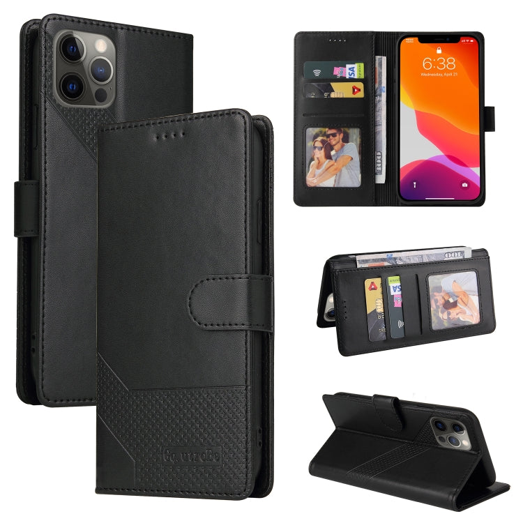Custodia per telefono in pelle magnetica GQUTROBE Skin Feel, For iPhone 12 Pro Max, For iPhone 12 / 12 Pro, For iPhone 12 mini, For iPhone 11 Pro Max