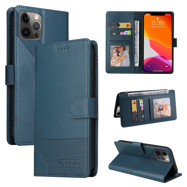 Custodia per telefono in pelle magnetica GQUTROBE Skin Feel, For iPhone 12 Pro Max, For iPhone 12 / 12 Pro, For iPhone 12 mini, For iPhone 11 Pro Max