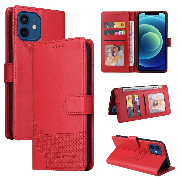 Custodia per telefono in pelle magnetica GQUTROBE Skin Feel, For iPhone 12 Pro Max, For iPhone 12 / 12 Pro, For iPhone 12 mini, For iPhone 11 Pro Max