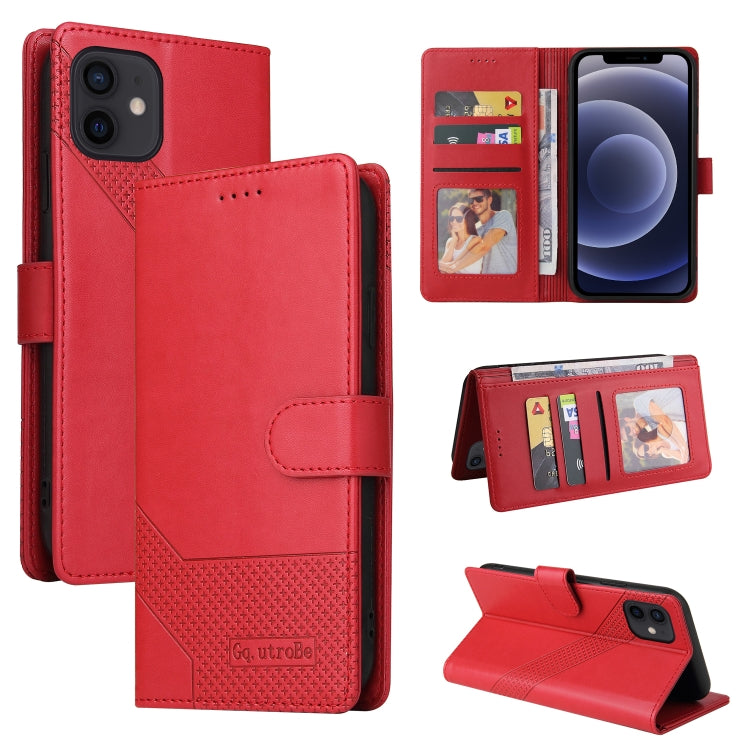 Custodia per telefono in pelle magnetica GQUTROBE Skin Feel, For iPhone 12 Pro Max, For iPhone 12 / 12 Pro, For iPhone 12 mini, For iPhone 11 Pro Max