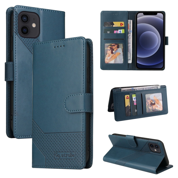 Custodia per telefono in pelle magnetica GQUTROBE Skin Feel, For iPhone 12 Pro Max, For iPhone 12 / 12 Pro, For iPhone 12 mini, For iPhone 11 Pro Max